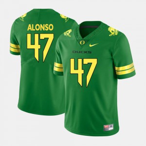 For Men Oregon #47 Kiko Alonso Green College Football Jersey 809336-262