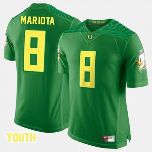Youth University of Oregon #8 Marcus Mariota Green College Football Jersey 299210-972