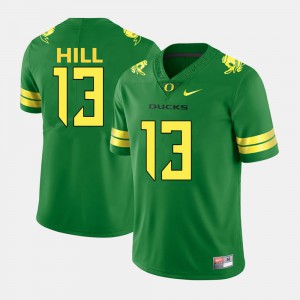 For Men's UO #13 TroyHill Green College Football Jersey 691518-987