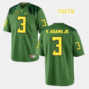 For Kids UO #3 Vernon Adams Green College Football Jersey 684977-357