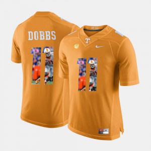 Men TN VOLS #11 Joshua Dobbs Orange Pictorial Fashion Jersey 800022-282