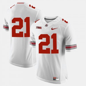 For Men's Ohio State #21 Parris Campbell White Alumni Football Game Jersey 515781-777