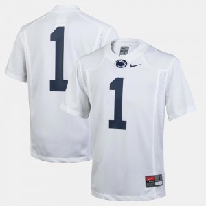 Youth Nittany Lions #1 White College Football Jersey 298949-247