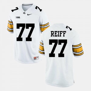 Mens Iowa #77 Riley Reiff White Alumni Football Game Jersey 518379-210