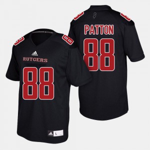Mens Rutgers Scarlet Knights #88 Andre Patton Black College Football Jersey 451159-727