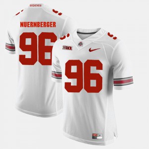 For Men Ohio State #96 Sean Nuernberger White Alumni Football Game Jersey 842930-675