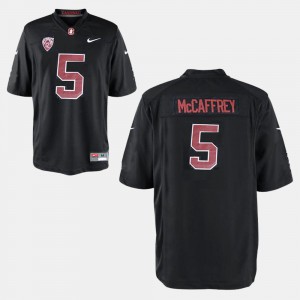 Men's Stanford #5 Christian McCaffrey Black College Football Jersey 169201-843
