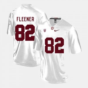 Men Stanford #82 Coby Fleener White College Football Jersey 993265-450