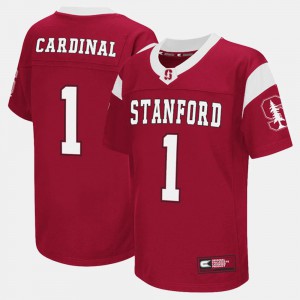 For Kids Stanford Cardinal #1 Cardinal College Football Jersey 854051-719