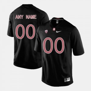For Men's Stanford University #00 Black College Limited Football Customized Jerseys 370182-116