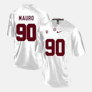 For Men's Stanford #90 Josh Mauro White College Football Jersey 474406-995