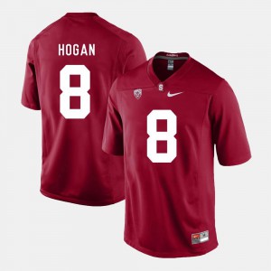 Men's Stanford #8 Kevin Hogan Cardinal College Football Jersey 489106-779