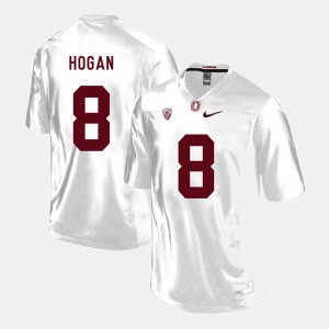 Men's Stanford #8 Kevin Hogan White College Football Jersey 764365-437
