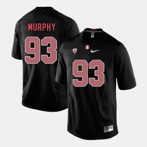 For Men's Stanford University #93 Trent Murphy Black College Football Jersey 450515-259
