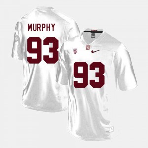Mens Stanford University #93 Trent Murphy White College Football Jersey 548904-812