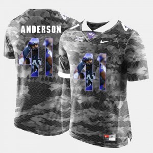 Mens Texas Christian University #41 Jonathan Anderson Grey High-School Pride Pictorial Limited Jersey 171162-895