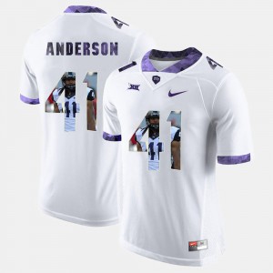 Mens Horned Frogs #41 Jonathan Anderson White High-School Pride Pictorial Limited Jersey 523769-218