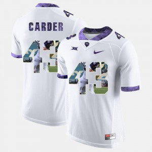 Men Texas Christian University #43 Tank Carder White High-School Pride Pictorial Limited Jersey 643855-687