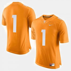 For Men Tennessee Vols #1 Orange College Football Jersey 291000-281