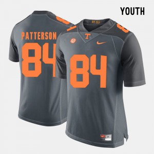 Kids University Of Tennessee #84 Cordarrelle Patterson Grey College Football Jersey 825983-326