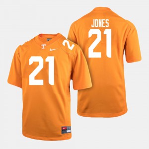 Men's UT VOLS #21 Jacquez Jones Orange College Football Jersey 890116-245