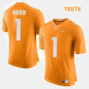 For Kids Tennessee Volunteers #1 Jalen Hurd Orange College Football Jersey 979495-578