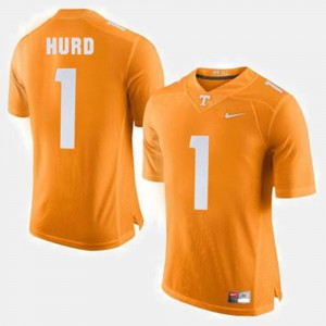 For Men Tennessee Vols #1 Jalen Hurd Orange College Football Jersey 382463-832