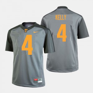 Men UT #4 John Kelly Gray College Football Jersey 766061-125
