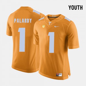 For Kids TN VOLS #1 Michael Palardy Orange College Football Jersey 133908-928