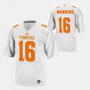 Men's Tennessee #16 Peyton Manning White College Football Jersey 933013-183
