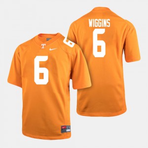 Mens UT VOL #6 Shaq Wiggins Orange College Football Jersey 700338-129