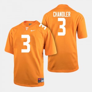 Men's UT VOL #3 Ty Chandler Orange College Football Jersey 502244-405