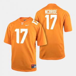 Men Tennessee #17 Will McBride Orange College Football Jersey 524737-180