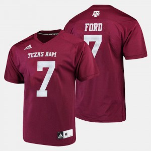 Men's Aggies #7 Keith Ford Maroon College Football Jersey 958641-373