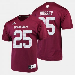 For Men's TAMU #25 Kendall Bussey Maroon College Football Jersey 390998-286