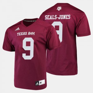Mens TAMU #9 Ricky Seals-Jones Maroon College Football Jersey 496127-473