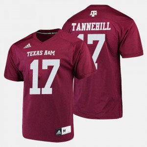Men's TAMU #17 Ryan Tannehill Maroon College Football Jersey 731921-989