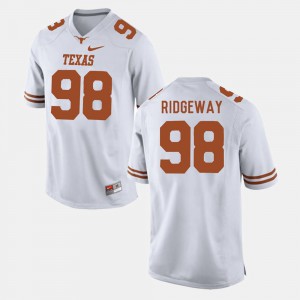 For Men University of Texas #98 Hassan Ridgeway White College Football Jersey 205598-190