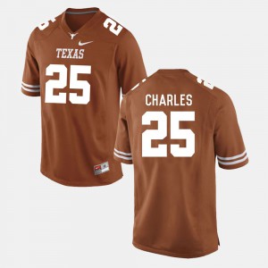 Men University of Texas #25 Jamaal Charles Burnt Orange College Football Jersey 199415-716