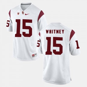 Men's USC #15 Isaac Whitney White Pac-12 Game Jersey 370511-412