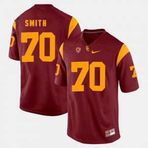 Men USC #70 Tyron Smith Red Pac-12 Game Jersey 356312-474