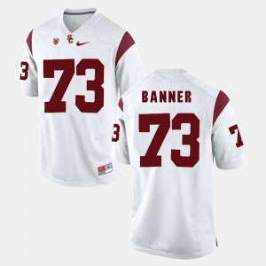 For Men USC #73 Zach Banner White Pac-12 Game Jersey 322180-402