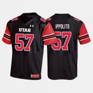 Men's Utah #57 Cody Ippolito Black College Football Jersey 747487-830