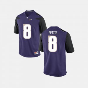Men Washington #8 Dante Pettis Purple College Football Jersey 398236-773