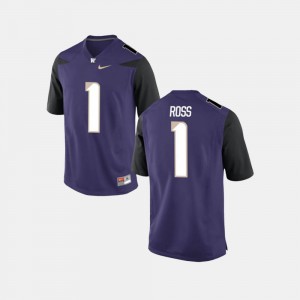 Men's Washington #1 John Ross III Purple College Football Jersey 929282-253