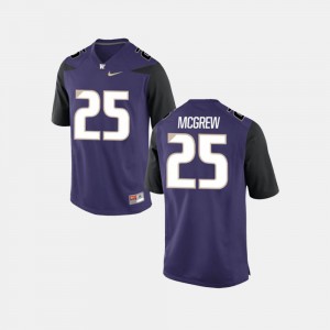 Men Washington Huskies #25 Sean McGrew Purple College Football Jersey 584038-560
