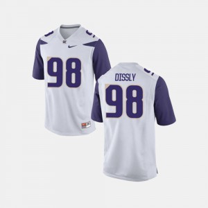 For Men's UW #98 Will Dissly White College Football Jersey 630932-793