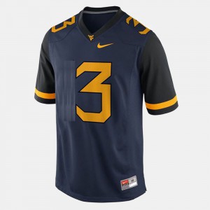 Youth(Kids) West Virginia #3 Stedman Bailey Blue College Football Jersey 570808-224