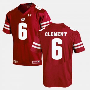 Mens University of Wisconsin #6 Corey Clement Red Alumni Football Game Jersey 866146-924
