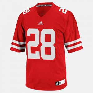 Youth(Kids) Badger #28 Montee Ball Red College Football Jersey 376062-688